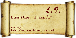 Lumnitzer Iringó névjegykártya
